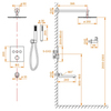 Душевая система RGW SP-370B встраиваемая / черная