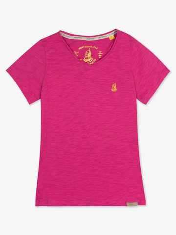 Женская футболка «Великоросс»  тёмно-розового цвета / Распродажа