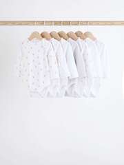 Боди с длинным рукавом для малышей Next K79-893, 7 шт., Белый