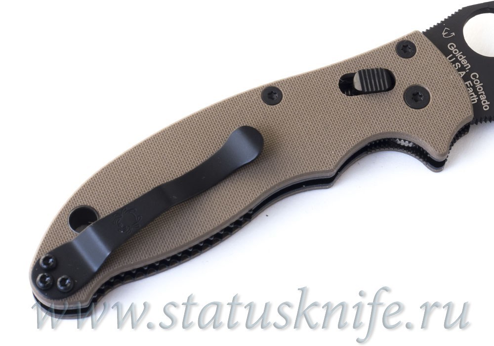 Нож Spyderco Manix 2 C101GPBNBK2 Earth Brown G-10 DLC M390