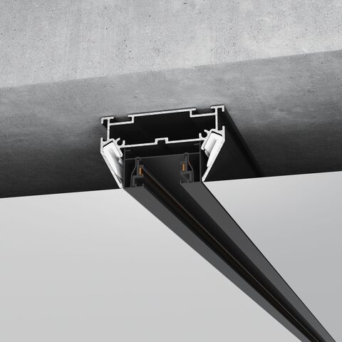 Алюминиевый профиль для монтажа в натяжной потолок однофазного шинопровода Elektrostandard Basic System 85234/00, 2м