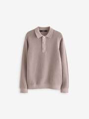 Поло с длинным рукавом для мальчика Next 433-340, Бежевый