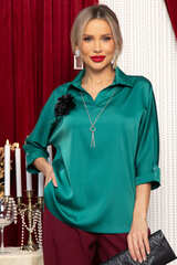 Блуза Шахерезада (изумрудная) Б14675-18М LT Collection