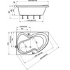 Ванна асимметричная 150х105 см правая Ravak Rosa II R CJ21000000