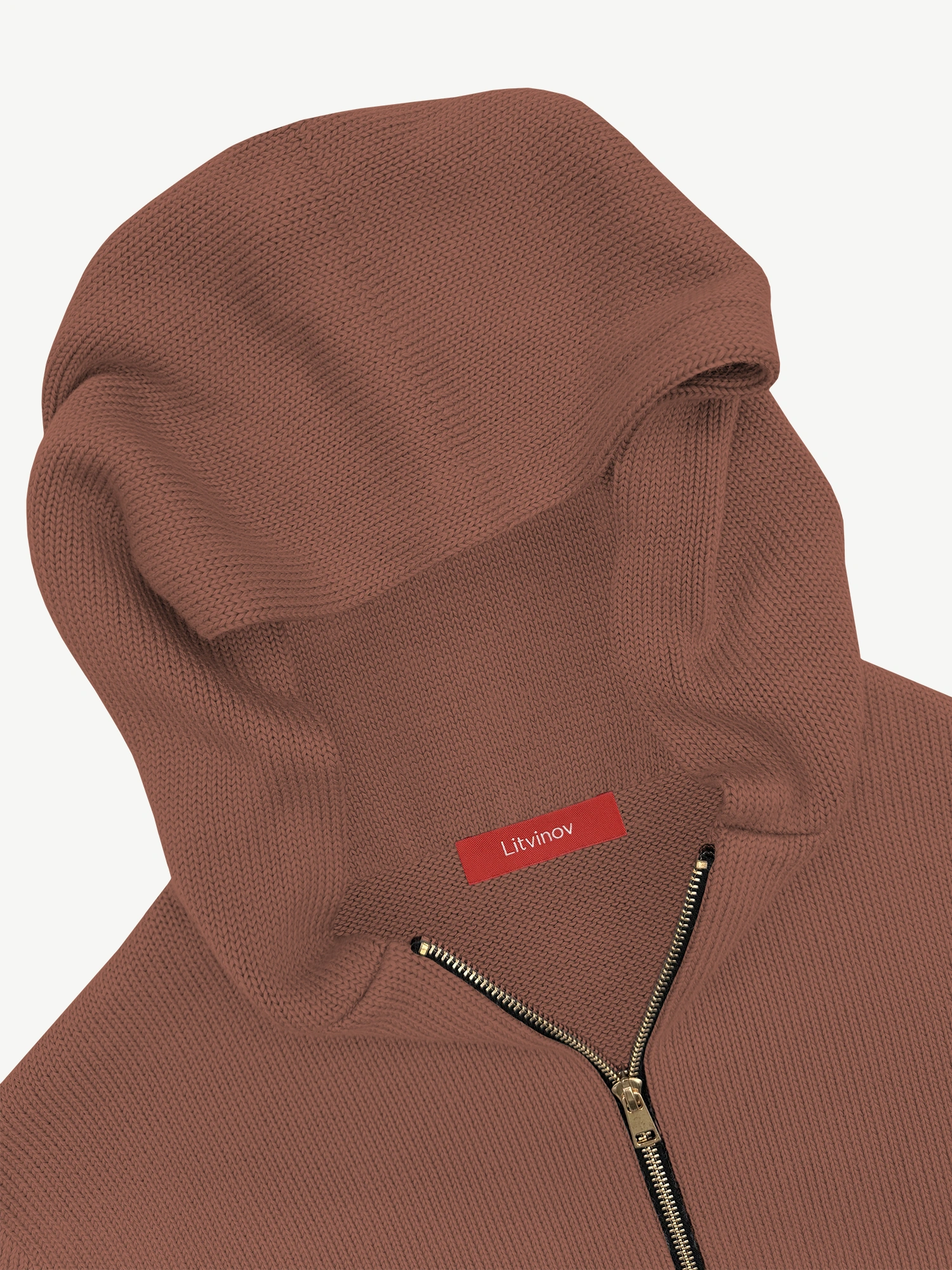 Толстовка на замке из экохлопка