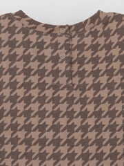 фуфайка  для девочки  КП 302287/беж,гусиная лапка