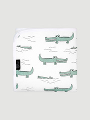 Муслиновое утеплённое одеяло Mjölk Крокодилы