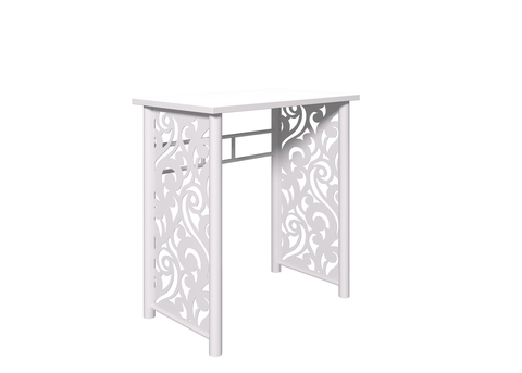 Туалетный столик Форвард Пармин белый шагрень