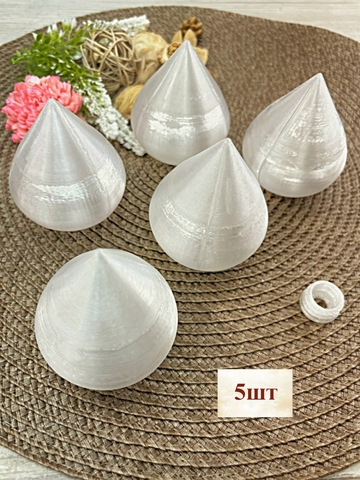 Плафон сферический конус на резьбе/ D6cм, H7,2см. Пластик (5шт)