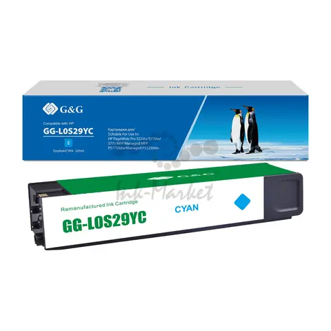 GG-L0S29YC G&G струйный голубой картридж 976YC для HP PageWide Pro 552, 577, 55250 MFP 57750 245ml
