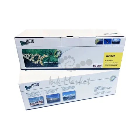 Совместимый картридж UNITON Premium W2212X (207X) для HP Color LJ M255/MFP M282/M283 желтый (2,45K, БЕЗ ЧИПА) GREEN LINE (Eco Protected)