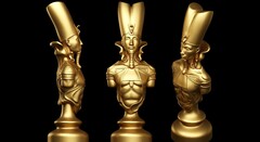 Силиконовый молд Шахматная фигура № 2 Король Египет ( большая)