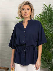 Блуза Мариша НЬЮ (синяя) Б15532-30М LT Collection