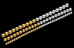 Силиконовый молд Бусы 3 ряда