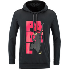 Толстовка теннисная Babolat Padel Hood Sweat Men - black/black