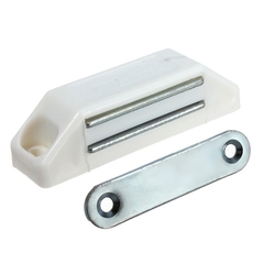 Магнитная защёлка большая белая