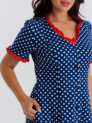 4549 Халат на пуговицах