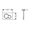 Geberit Smyle Square Rimfree 500.300.21.S Инсталляция с унитазом