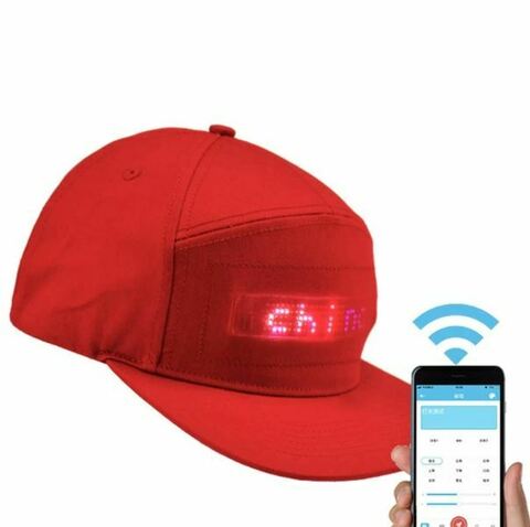 Бейсболка со светодиодным дисплеем Bluetooth