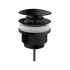 VitrA A4514936WTC Донный клапан для раковины с переливом (нажимной), цвет черный матовый фото