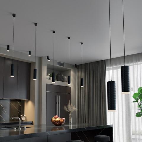 370853 OVER NT22 черный Подвесной светильник, провод 2м IP20 GU10 9W 220V BRILL