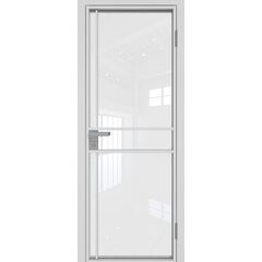 Алюминиевая дверь 9AG вайт остеклённая
