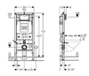 Geberit Smyle Square Rimfree 500.300.21.S Инсталляция с унитазом