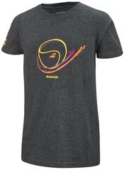 Детская теннисная футболка Babolat Vintage Tee Boy - dark grey