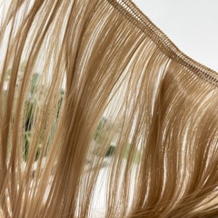 Волосы для кукол, трессы прямые, 25 см*1 метр., светло-русый, набор 2 шт.