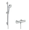 Hansgrohe Croma Select S 27833400 Термостатический смеситель для душа (хром | белый)
