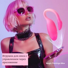Вибромассажёр с интеллектуальным управлением Magic Flamingo Max от Magic motion, розовый