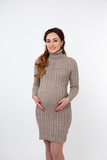 Платье для беременных 09916 бежевый