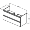 Тумба под раковину 100 см Ideal Standard Tesi T0052PU