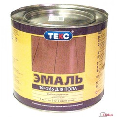 ТЕКС Эмаль ПФ-266 класс ОПТИМУМ светло-коричневая (0,9кг)