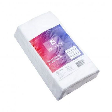 НОВИНКА!!! Полотенце инд.сложения BEAJOY cпанлейс  35х70 см СТАНДАРТ 35, гр/м2. (50шт)