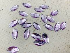 Стразы пришивные акрил, d 0,8х1,5 см, сирень