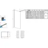 Radaway 10013090-54-55 NES Black Walk-in II 90 Factory