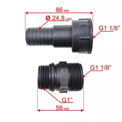 Штуцер QUATTRO ELEMENTI G800 в сборе (770-674-050)