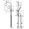 Смеситель для кухни с выдвижным изливом и лейкой Hansgrohe M71 73801000