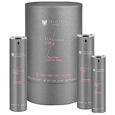 Janssen Platinum Care: Набор: дневной крем, ночной крем, крем для глаз (Face Care Set)