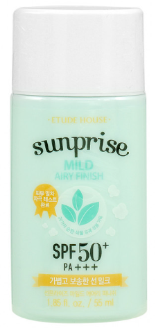 Etude House Sunprise Mild Airy Finish солнцезащитное крем-молочко SPF50+PA+++ 55мл