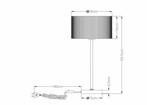 Настольная лампа Arte Lamp MALLORCA A1021LT-1SS