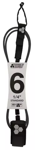 Лиш Channel Islands Standard Hex Cord 6' Black