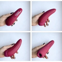 Вакуумный клиторальный стимулятор Satisfyer Curvy 1+ (темно-красный)