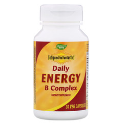 Nature's Way, Fatigued to Fantastic! Daily Energy B Complex, 30 Veg Capsules