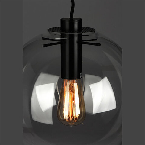 Светильник Glass Ball Ceiling Black D20