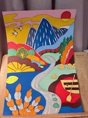 Акриловые маркеры Deli двусторонние