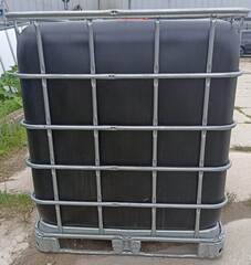 Еврокуб (кубовая емкость) 1000л ЧЕРНЫЙ в обрешетке б/у чистая