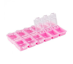 Soline Charms Бокс для страз 12 отделений №575 - розовый