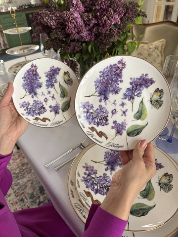 Десертная тарелка 16.5см First Lady Сирень Победы
